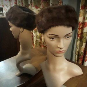Vintage mink "cossack" style hat